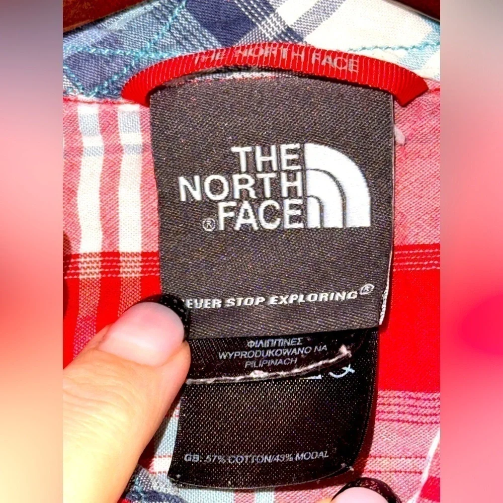 The North Face Mens Short Sleeve Outdoor Travel Button Down Shirt Size Small